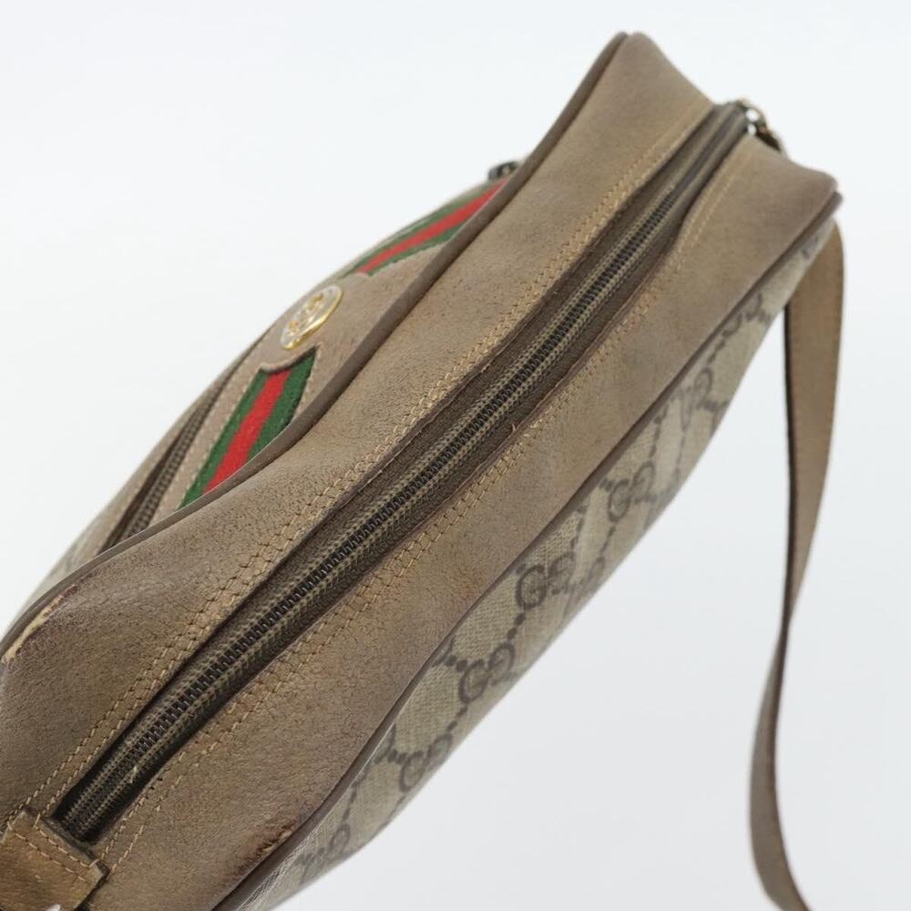 Gucci GG Supreme Web Shoulder Bag Beige - Picture 6 of 16